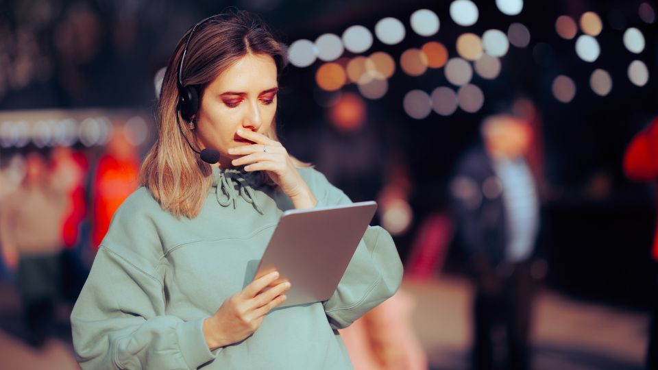 event coordinator on the job